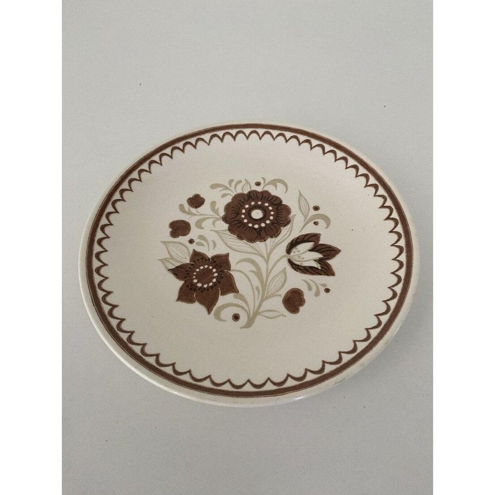 Cavalier Ironstone Royal China Nutmeg‎ 6 inch Bread & Butter Plate 1970s Vintage